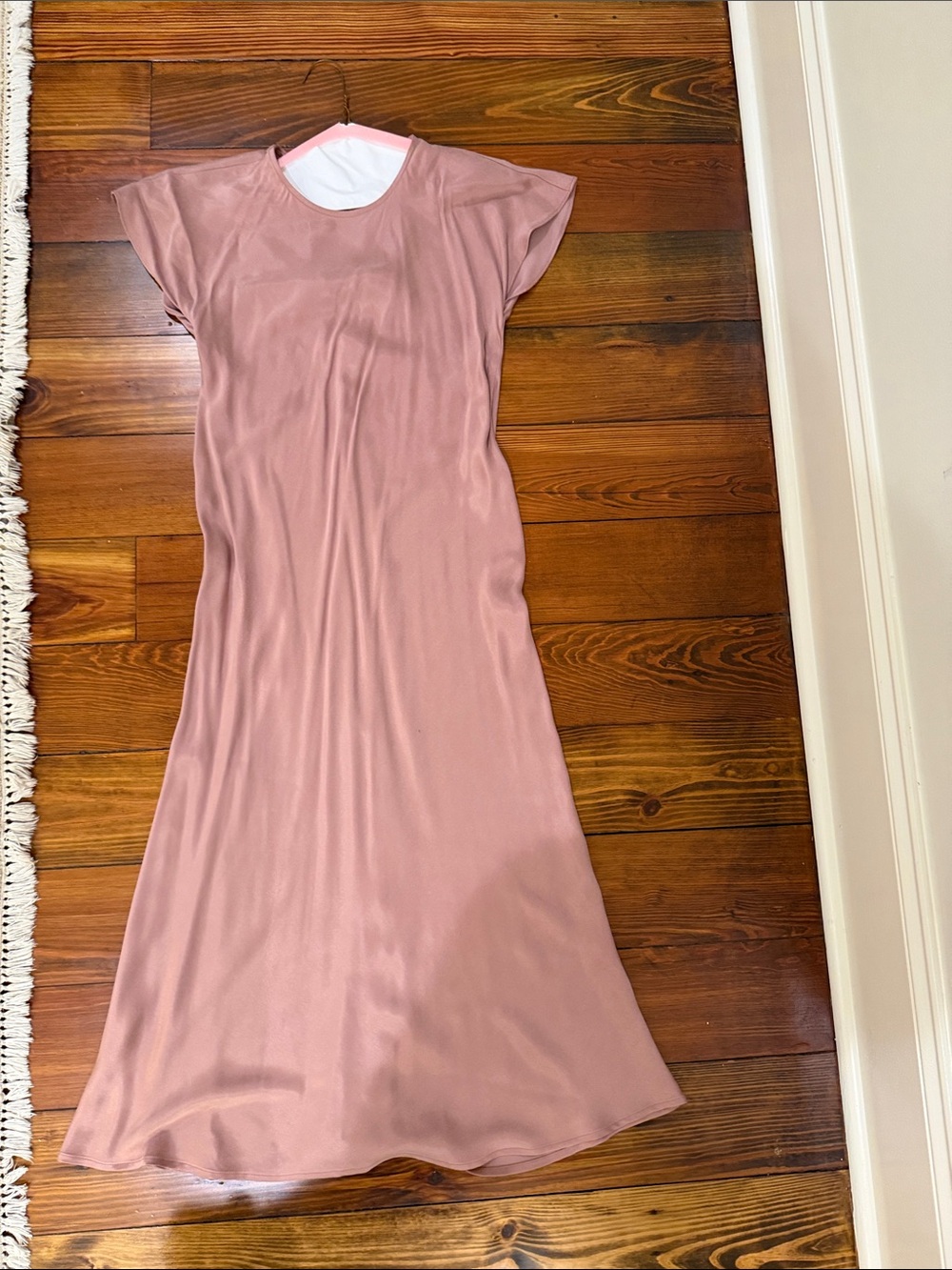 Fifteen Twenty Dusty Rose Short-Sleeve Maxi Dress